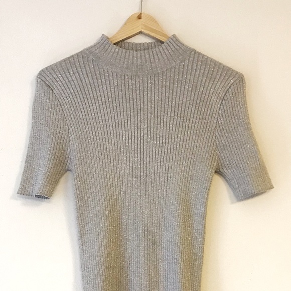 ✨J.Crew Silver Glitter Mini Dress✨ - Picture 4 of 4